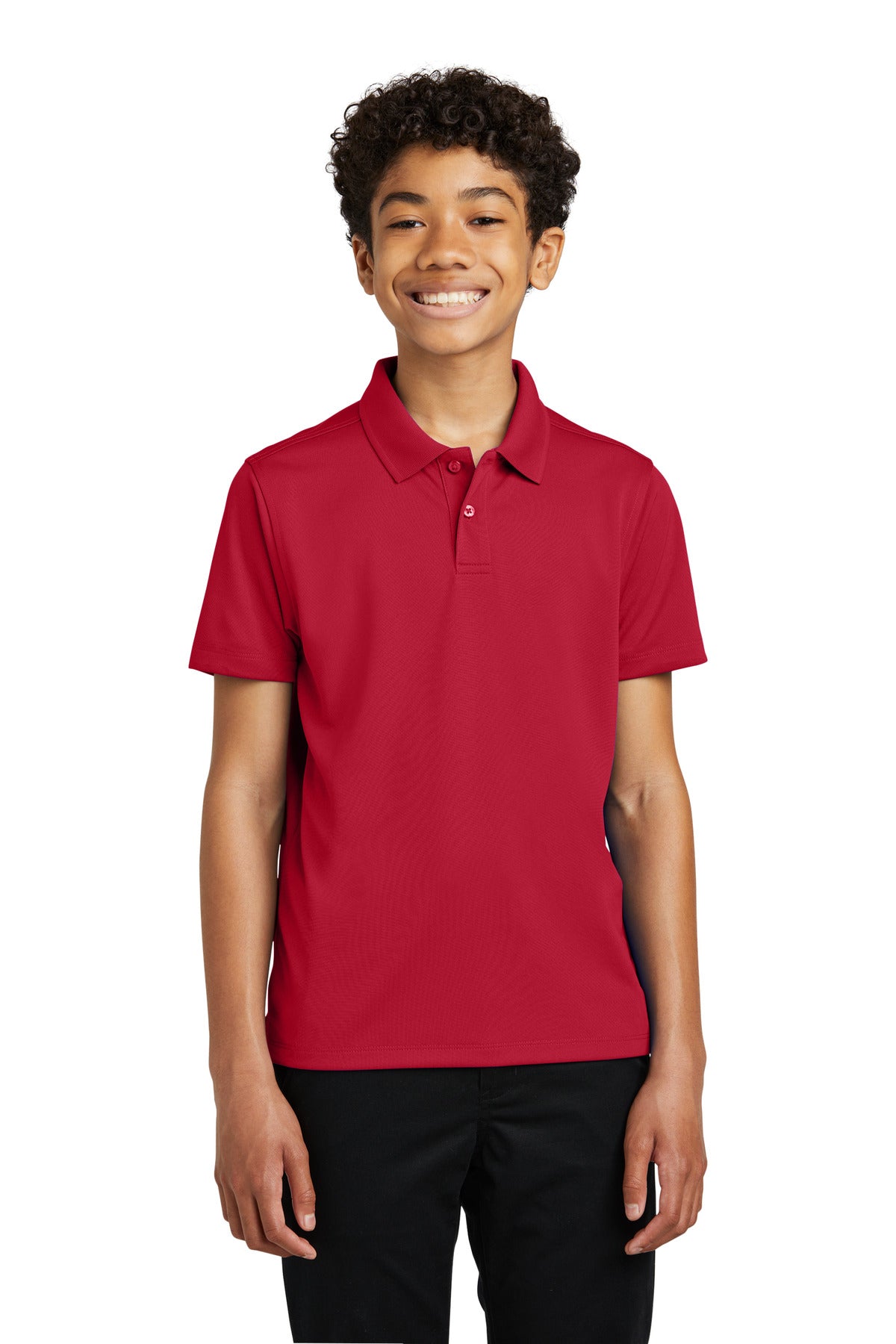 Port Authority Youth Dry Zone UV Micro-Mesh Polo Y110 Rich Red