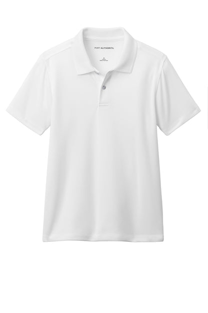 Port Authority Youth Dry Zone UV Micro-Mesh Polo Y110 White