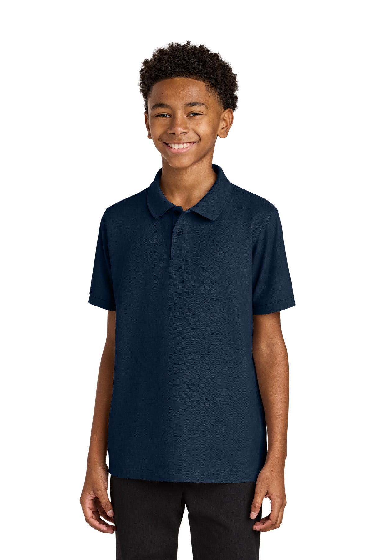 Port Authority Youth Wearever Signature Pique Polo Y200 River Blue Navy