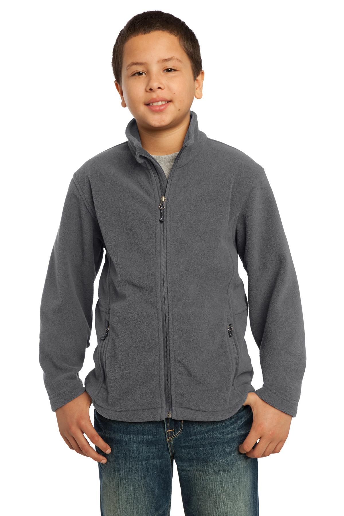 Port Authority Youth Value Fleece Jacket. Y217 Iron Grey