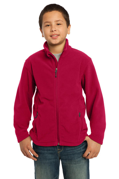 Port Authority Youth Value Fleece Jacket. Y217 True Red