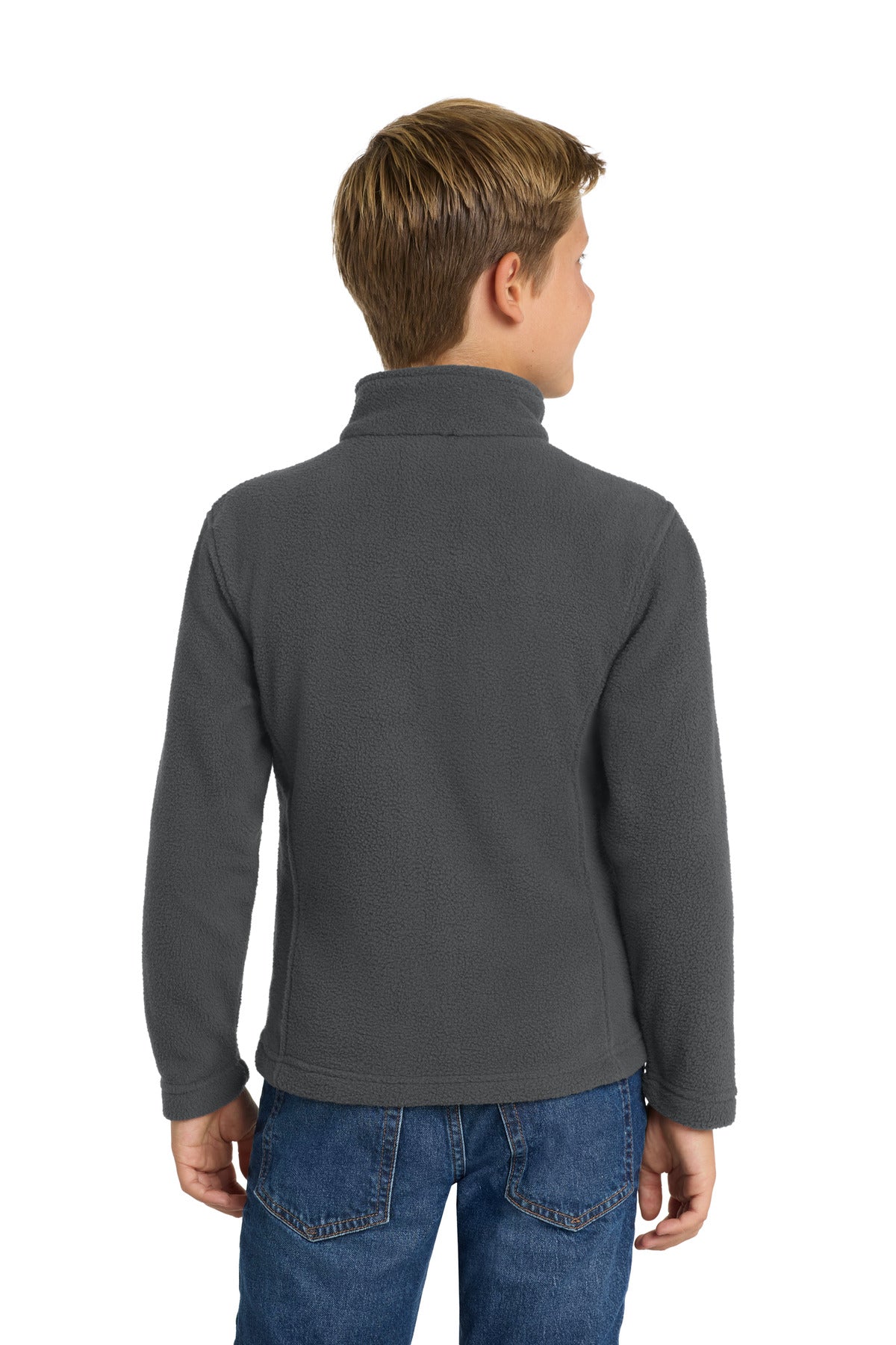 Port Authority Youth Value Fleece Jacket. Y217 Iron Grey