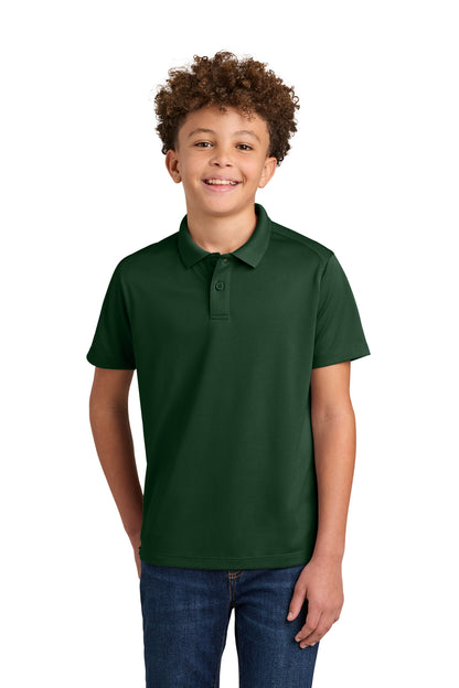 Port Authority Youth Wearever Performance Pique Polo Y240 Deep Forest Green