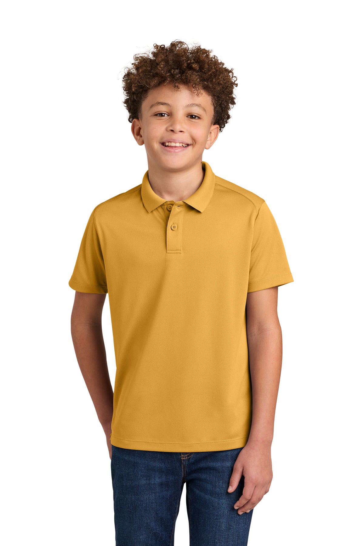 Port Authority Youth Wearever Performance Pique Polo Y240 Gold