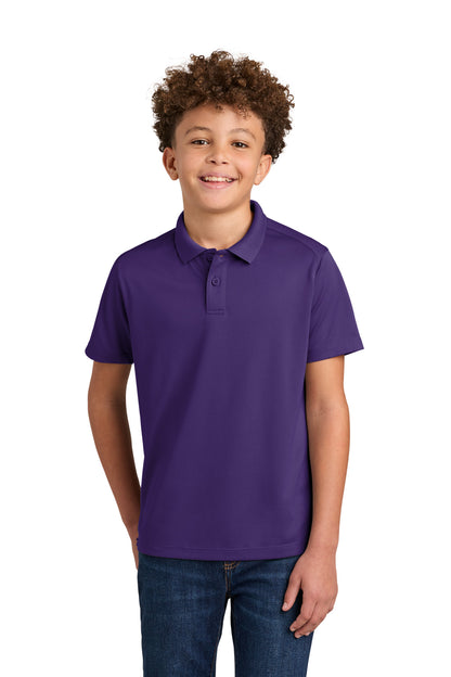Port Authority Youth Wearever Performance Pique Polo Y240 Prism Purple