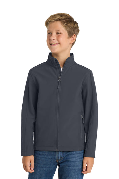 Port Authority Youth Core Soft Shell Jacket Y317 Battleship Grey