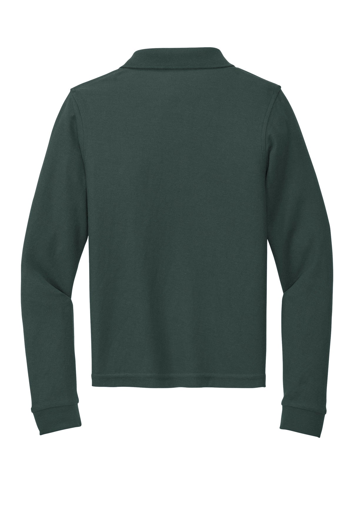 Port Authority Youth Long Sleeve Silk Touch Polo.  Y500LS Dark Green