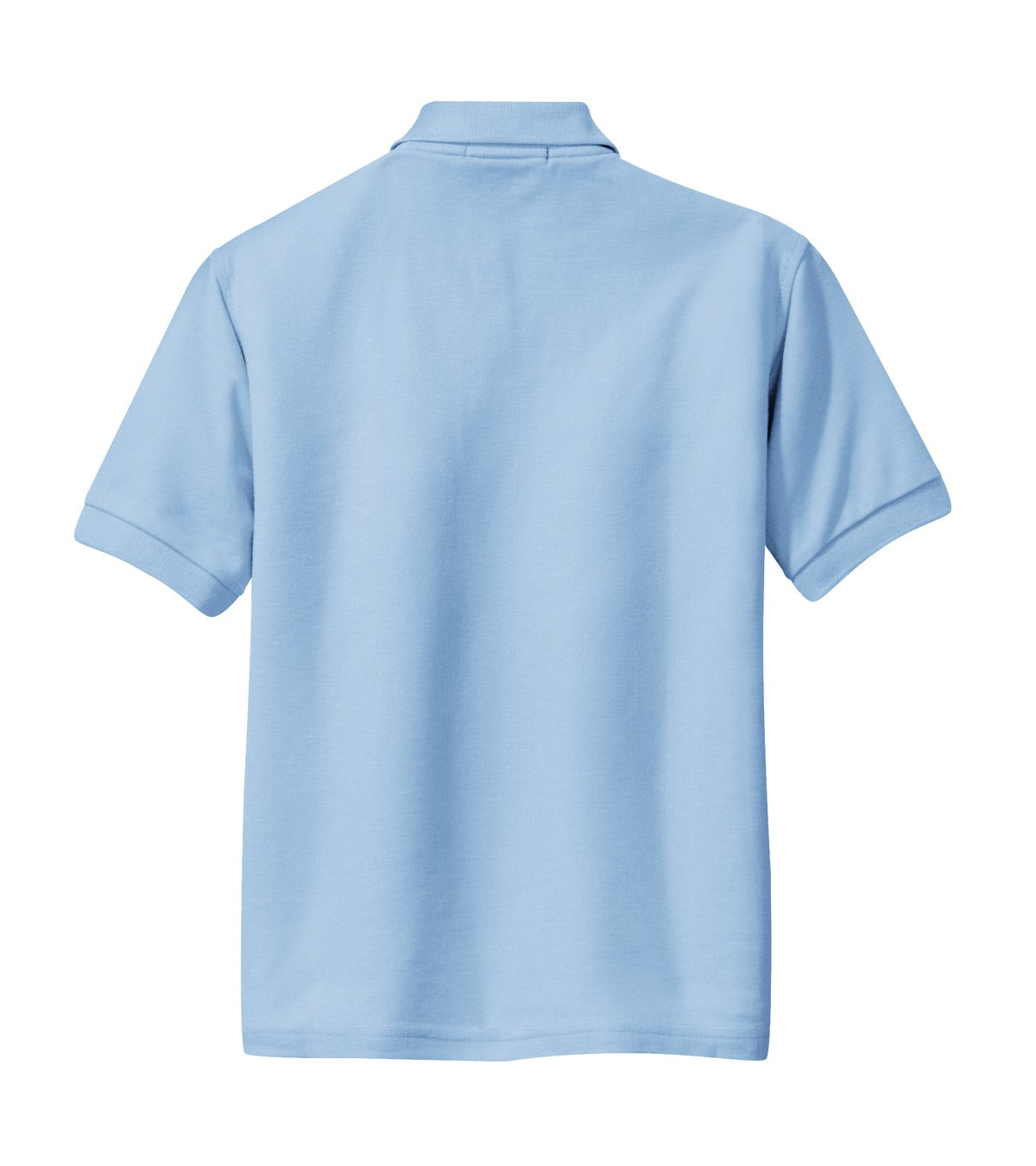 Port Authority Youth Silk Touch Polo.  Y500 Light Blue
