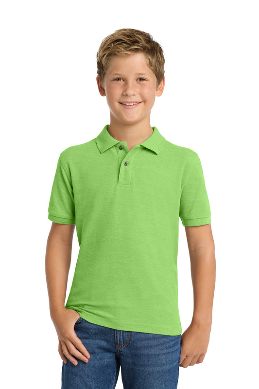 Port Authority Youth Silk Touch Polo Y500 Lime