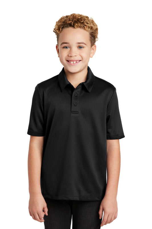 Port Authority Youth Silk Touch Performance Polo. Y540 Black