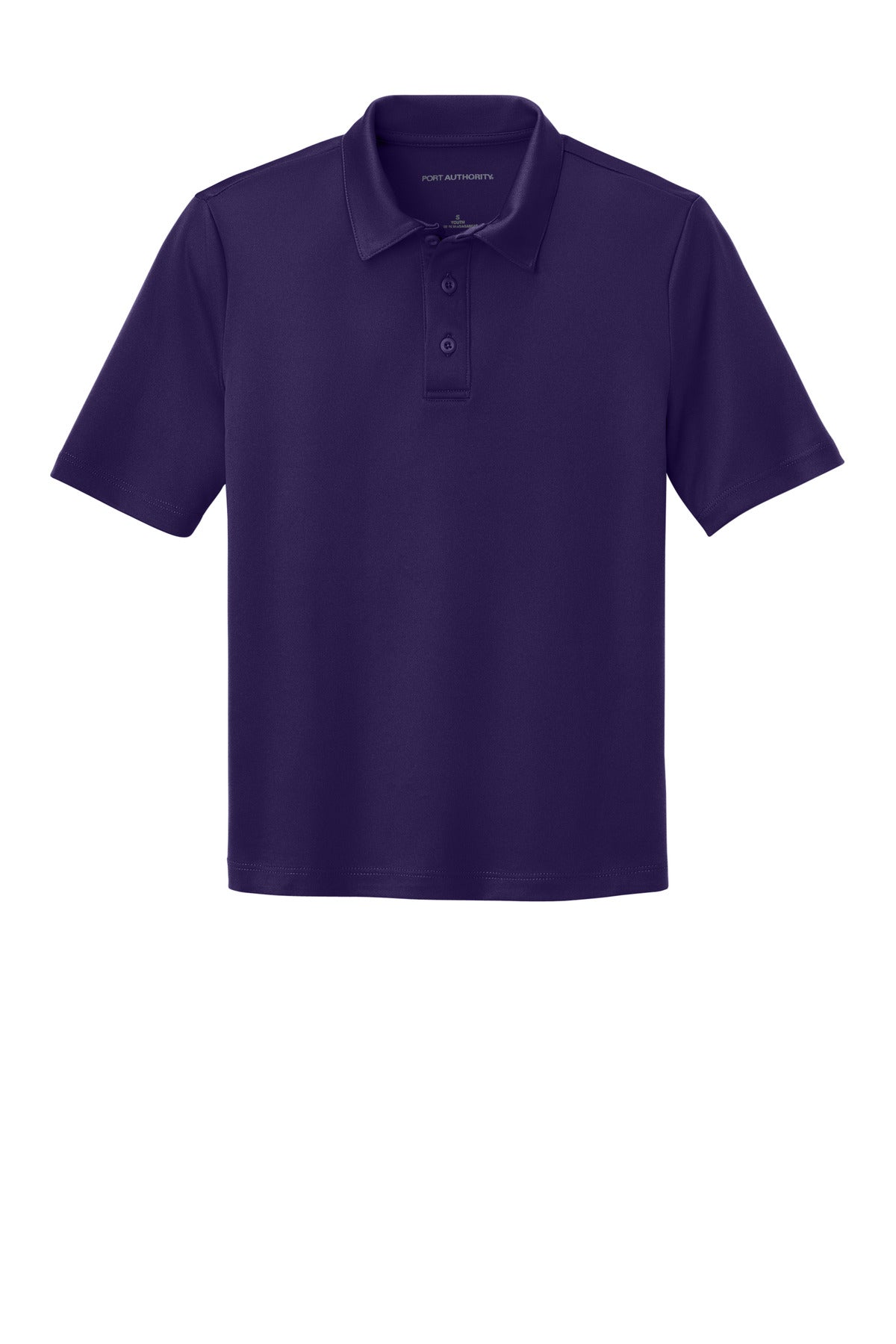 Port Authority Youth Silk Touch Performance Polo. Y540 Bright Purple