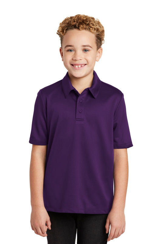 Port Authority Youth Silk Touch Performance Polo. Y540 Bright Purple