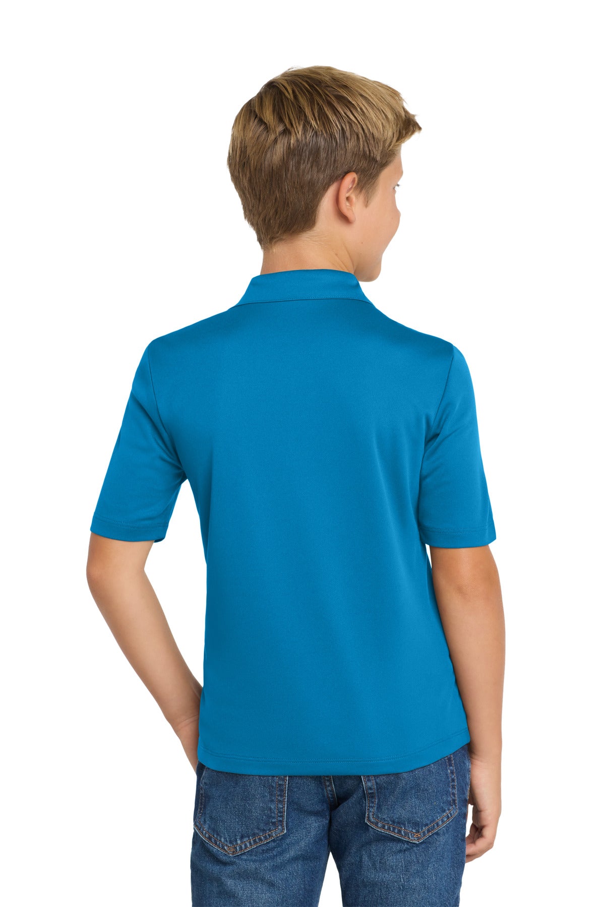 Port Authority Youth Silk Touch Performance Polo. Y540 Brilliant Blue