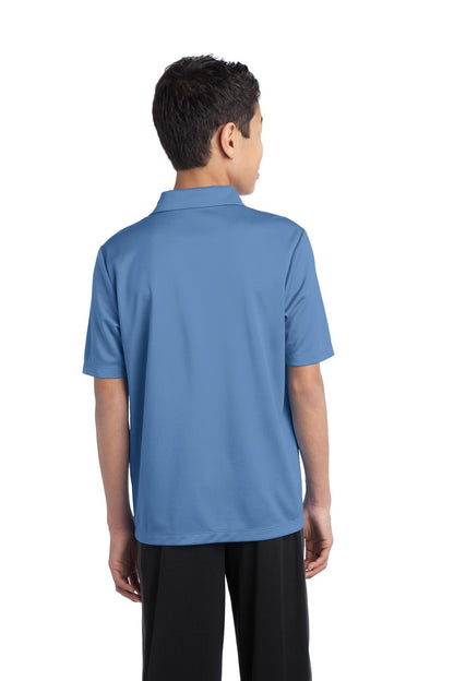 Port Authority Youth Silk Touch Performance Polo. Y540 Carolina Blue