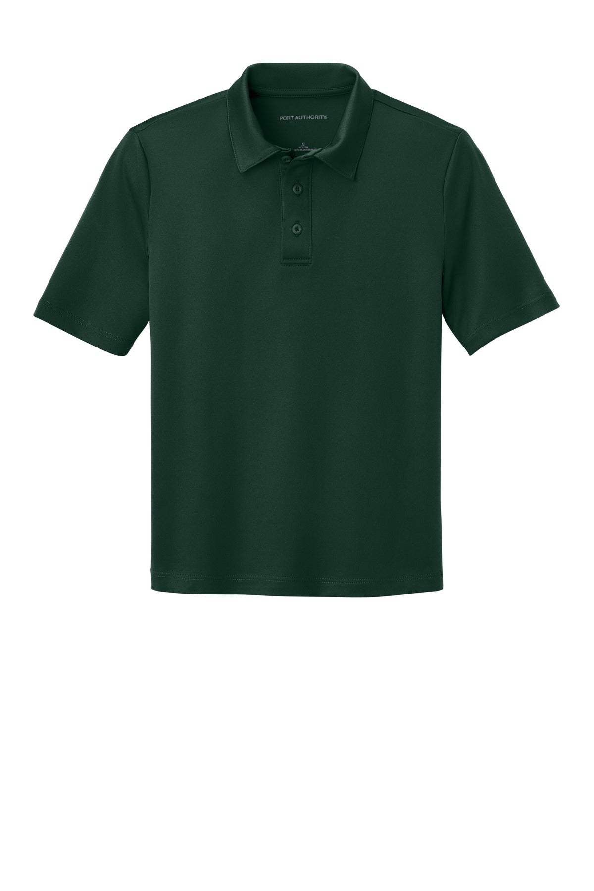 Port Authority Youth Silk Touch Performance Polo. Y540 Dark Green
