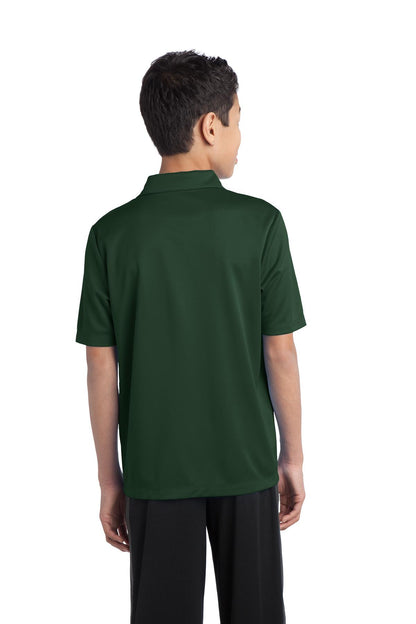 Port Authority Youth Silk Touch Performance Polo. Y540 Dark Green