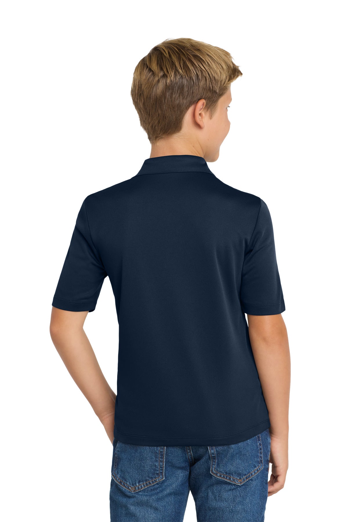 Port Authority Youth Silk Touch Performance Polo. Y540 Navy