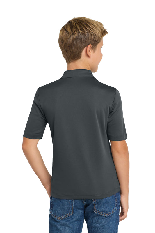 Port Authority Youth Silk Touch Performance Polo. Y540 Steel Grey