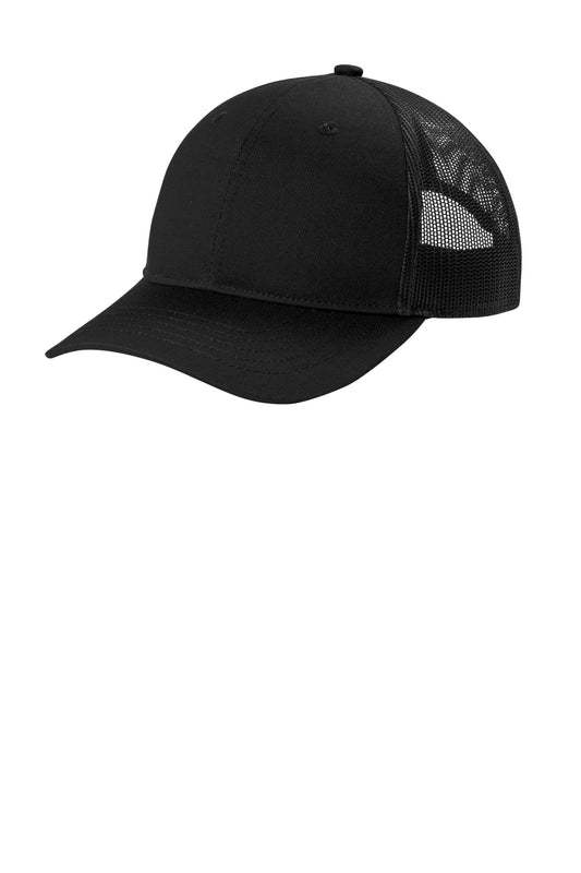 Port Authority Youth Snapback Trucker Cap YC402 Black