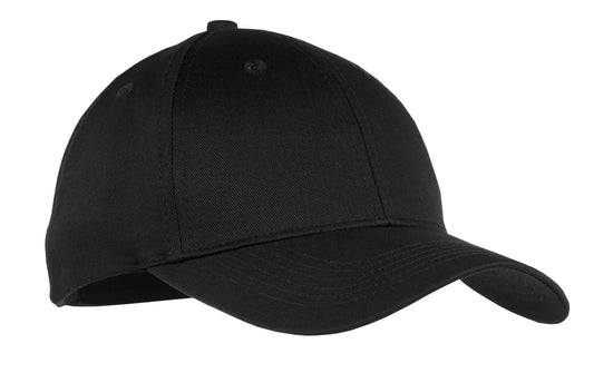 Port Authority Youth Six-Panel Twill Cap YCP80 Black