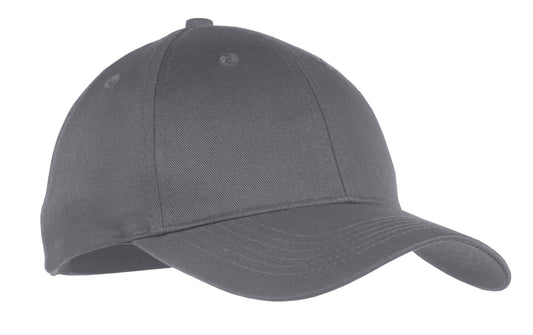 Port Authority Youth Six-Panel Twill Cap YCP80 Charcoal