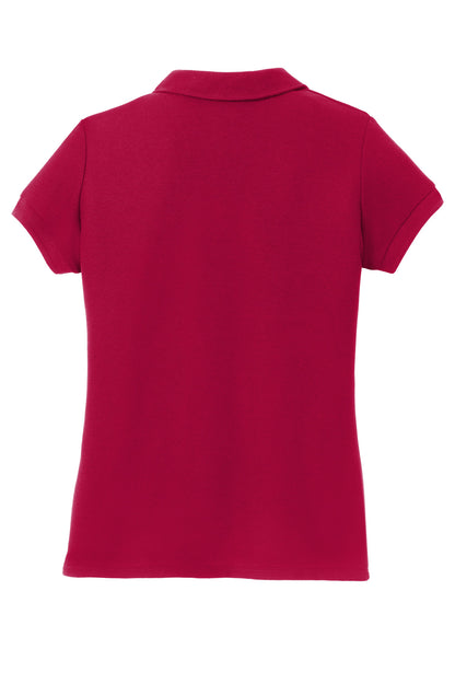 Port Authority Girls Silk Touch Peter Pan Collar Polo. YG503 Red