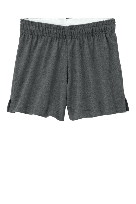 Sport-Tek Girls Jersey Knit Squad Short YGST311 Dark Grey Heather