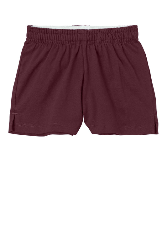 Sport-Tek Girls Jersey Knit Squad Short YGST311 Maroon