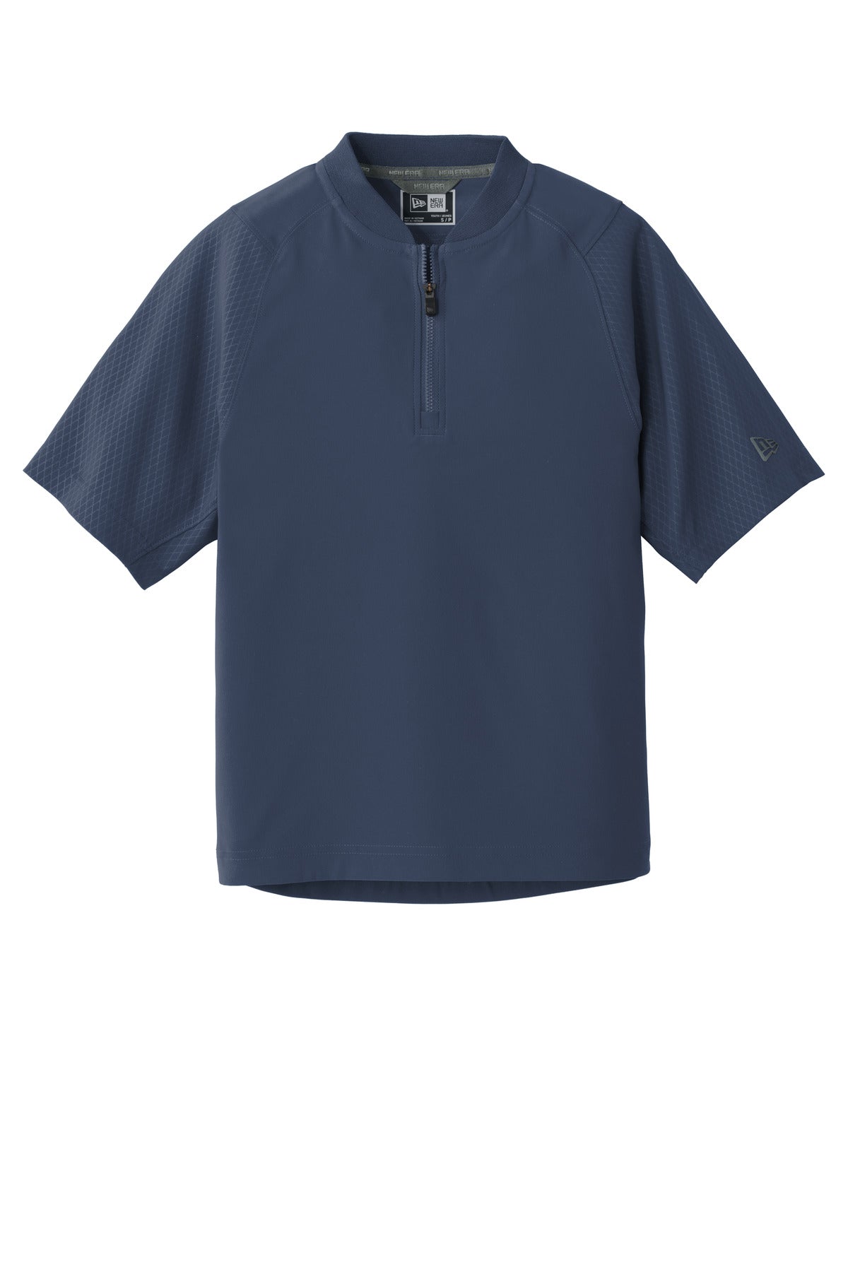 New Era  Youth Cage Short Sleeve 1/4-Zip Jacket. YNEA600 True Navy