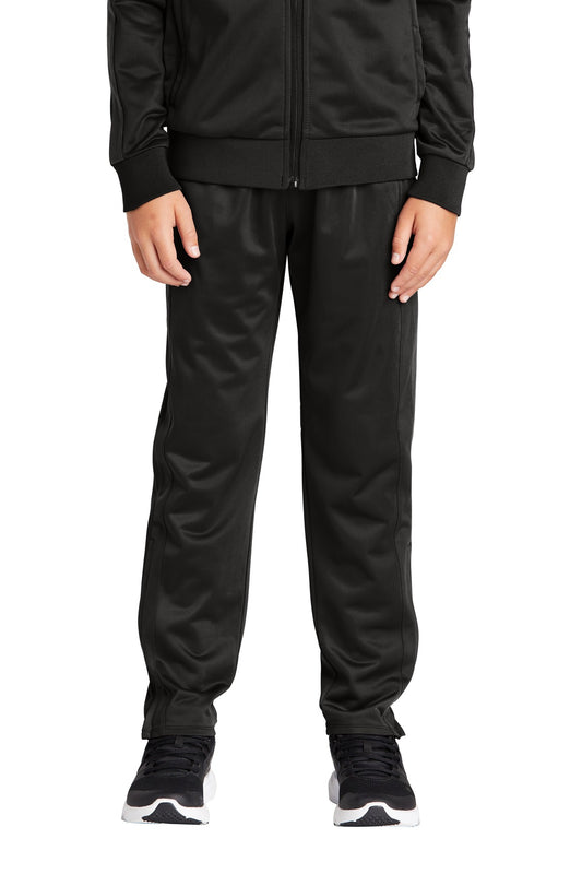 Sport-Tek  Youth Tricot Track Jogger. YPST95 Black