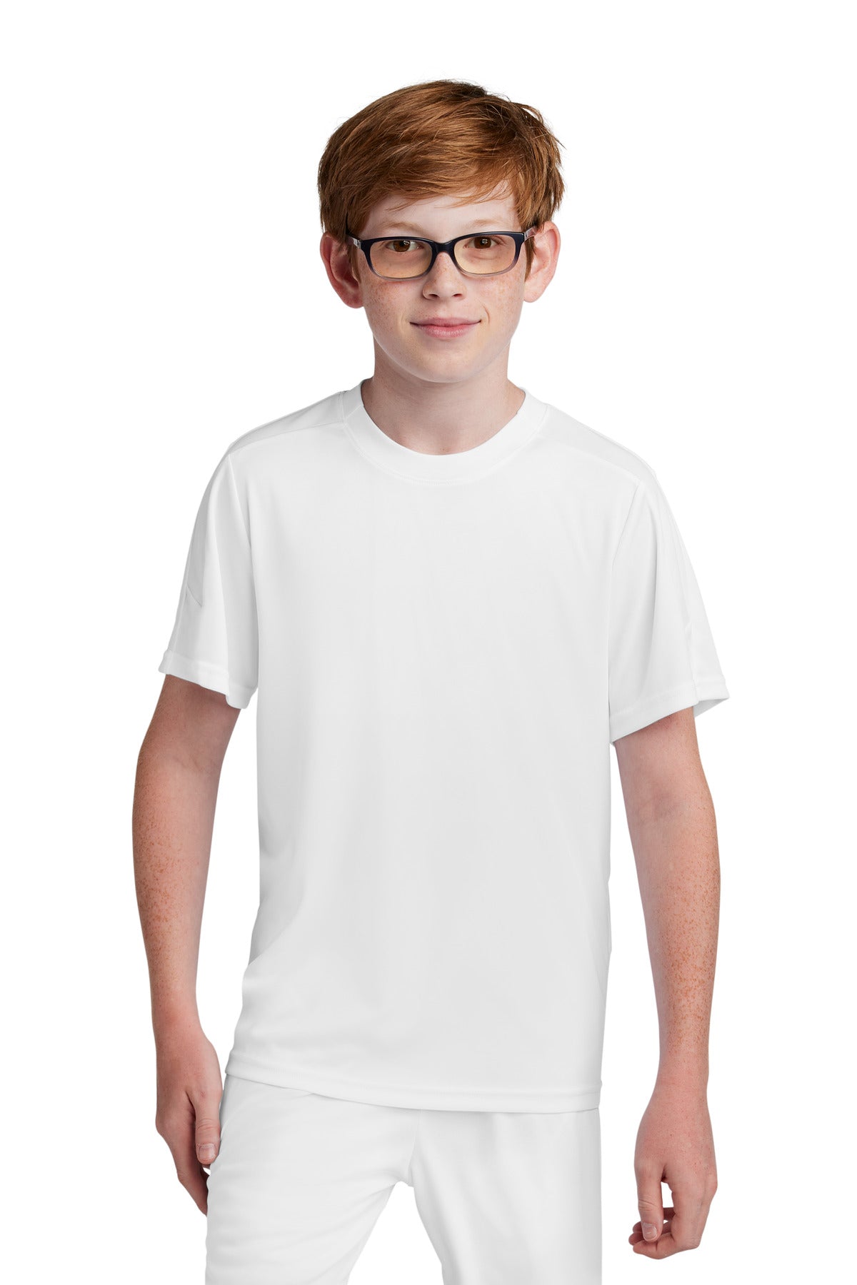 Sport-Tek Youth Competitor United Crew YST100 White/ White