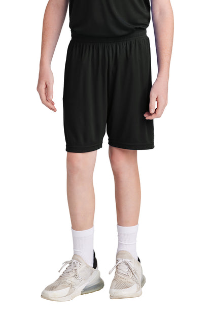Sport-Tek Youth Competitor United 5 Short YST103 Black/ White
