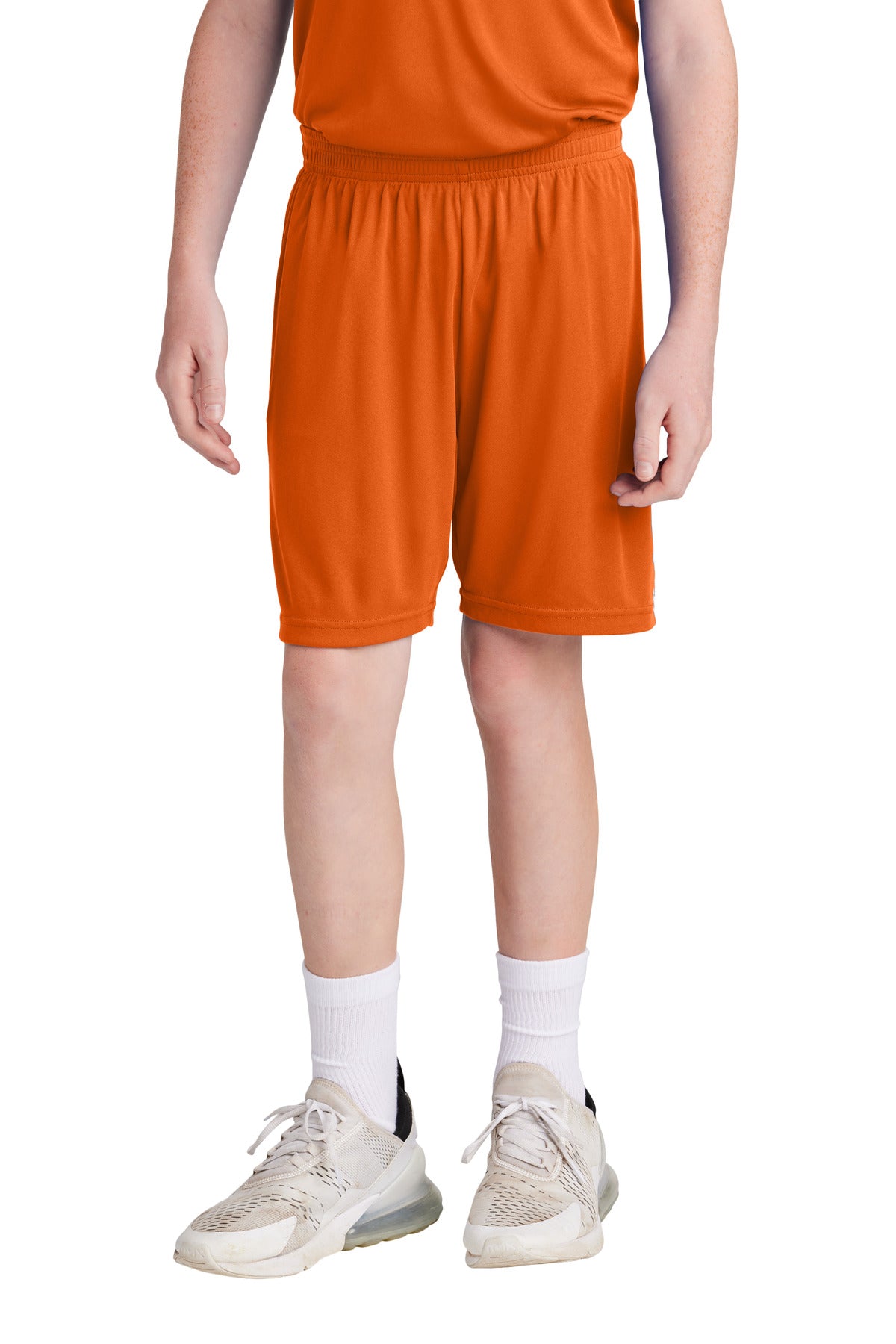 Sport-Tek Youth Competitor United 5 Short YST103 Deep Orange/ White
