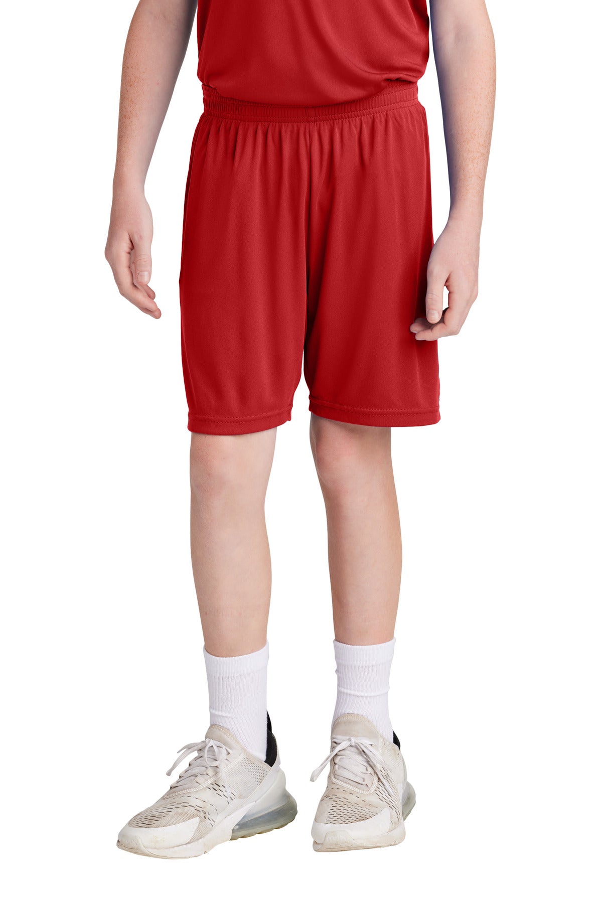Sport-Tek Youth Competitor United 5 Short YST103 Deep Red/ White