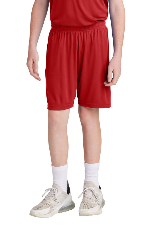 Sport-Tek Youth Competitor United 5 Short YST103 Deep Red/ White