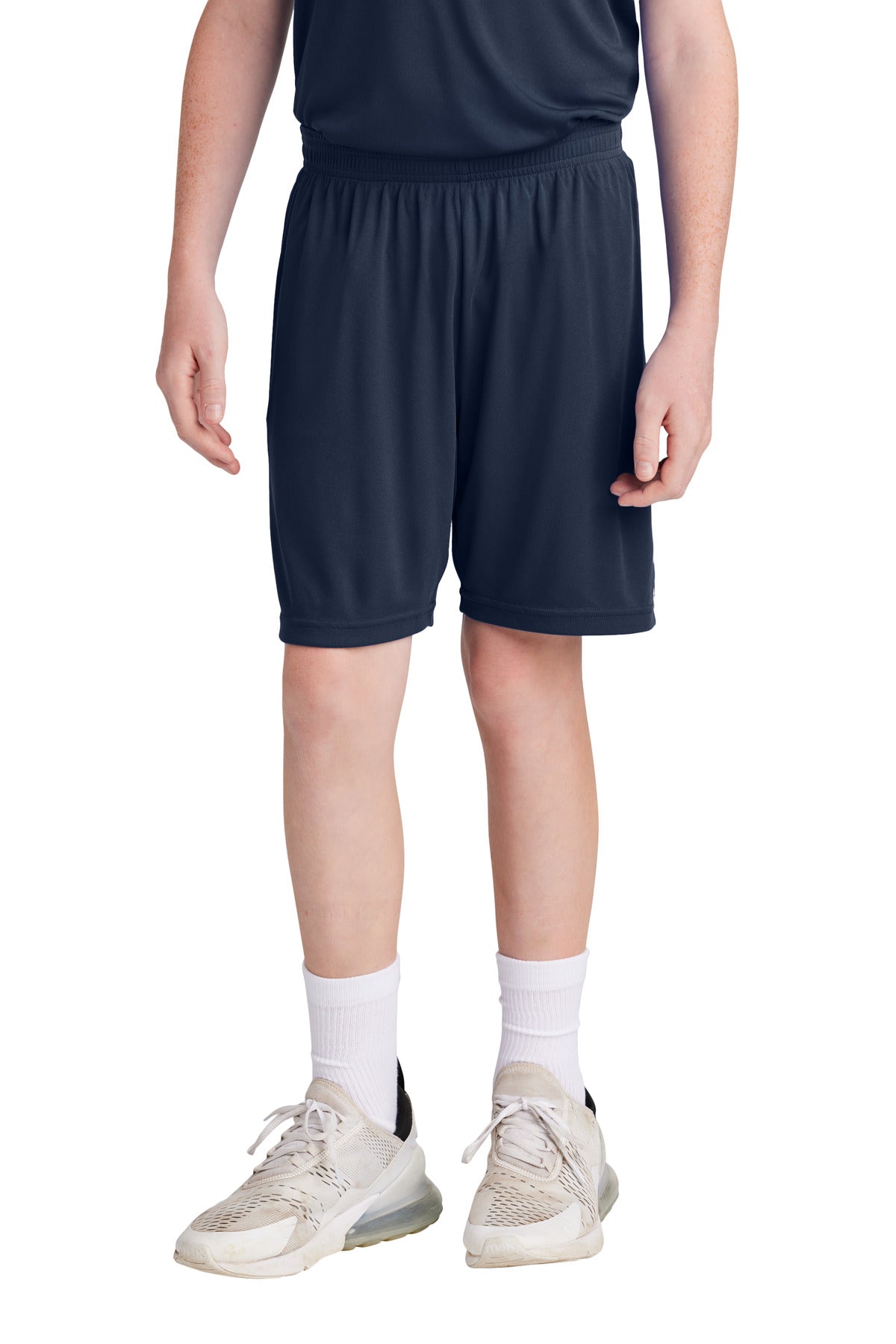 Sport-Tek Youth Competitor United 5 Short YST103 True Navy/ White
