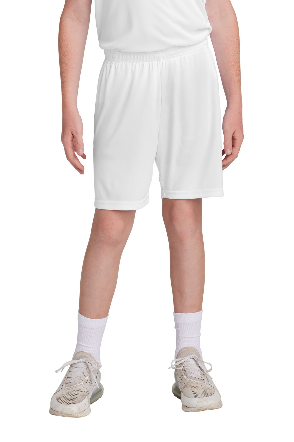 Sport-Tek Youth Competitor United 5 Short YST103 White/ White