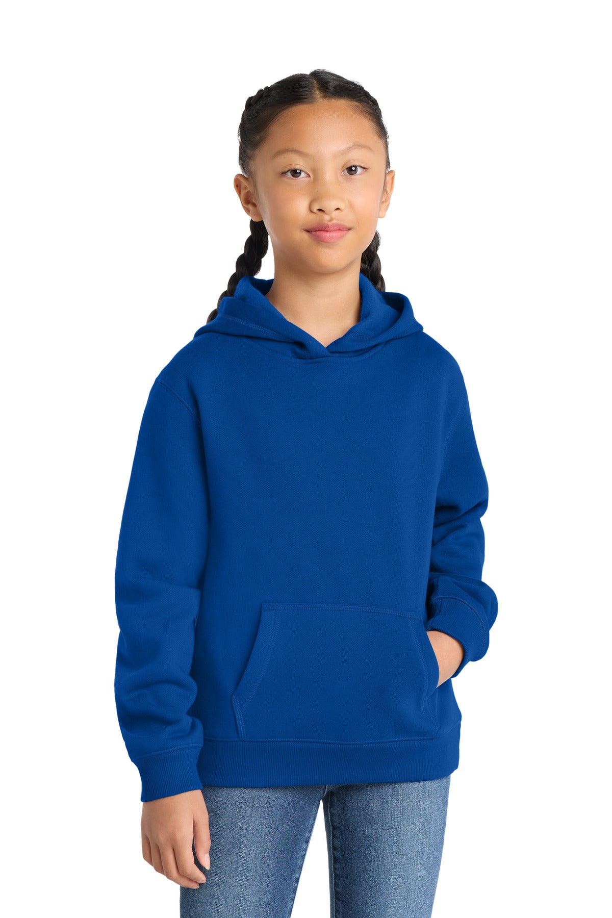 Sport-Tek Youth Pullover Hooded Sweatshirt YST254 True Royal