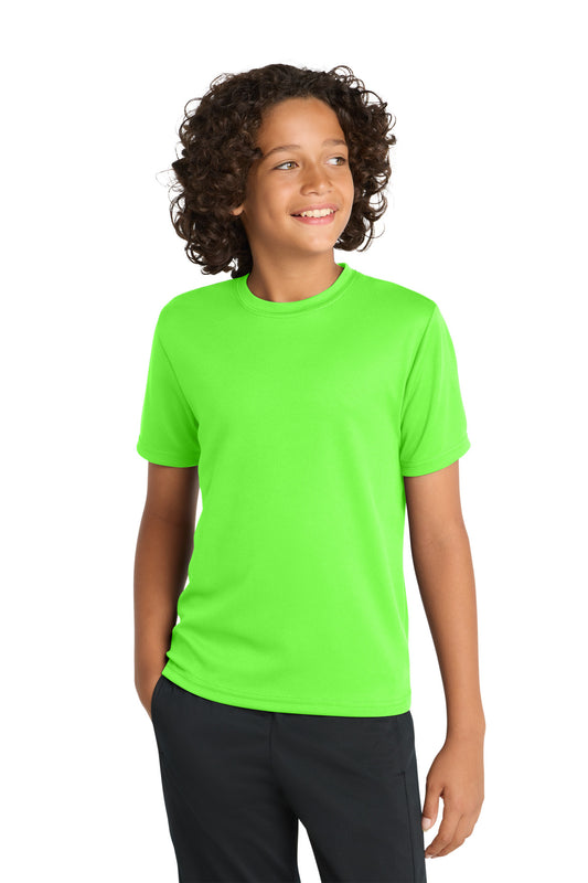 Sport-Tek Youth PosiCharge RacerMesh Tee YST340 Neon Green
