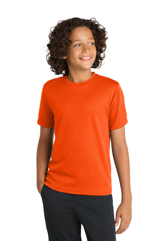 Sport-Tek Youth PosiCharge RacerMesh Tee YST340 Neon Orange