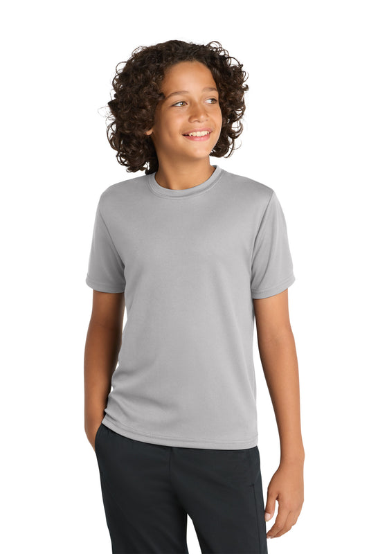 Sport-Tek Youth PosiCharge RacerMesh Tee YST340 Silver