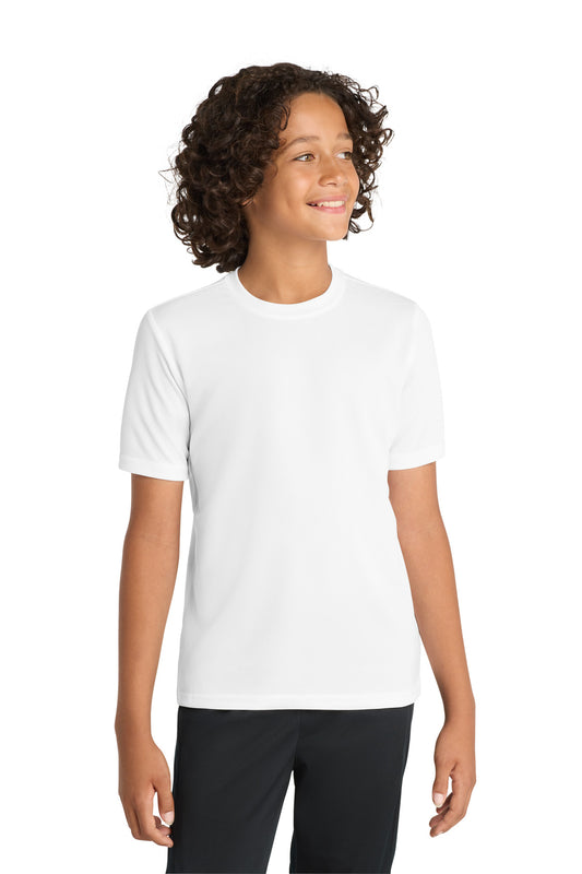 Sport-Tek Youth PosiCharge RacerMesh Tee YST340 White