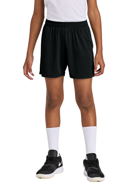 Sport-Tek Youth PosiCharge Competitor 5 Pocketed Short YST349P Black