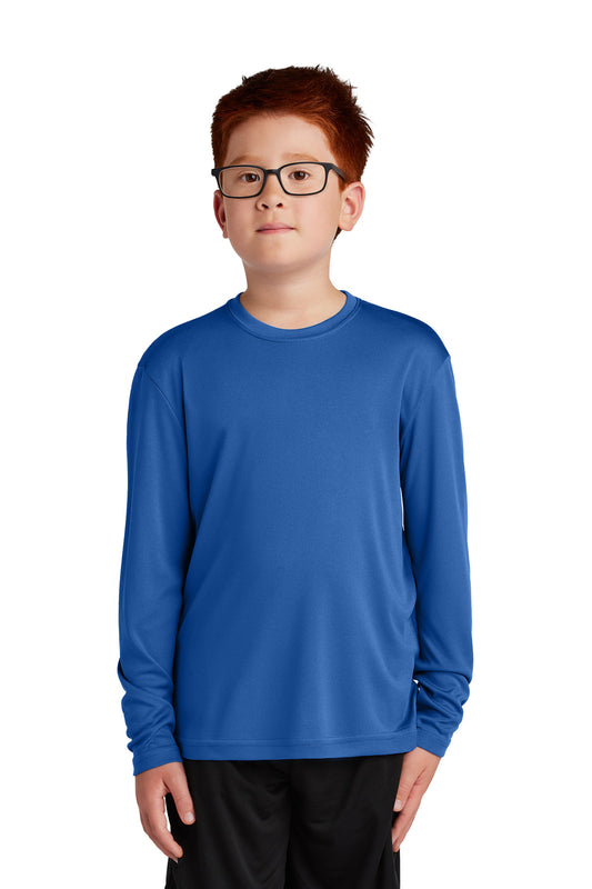 Sport-Tek Youth Long Sleeve PosiCharge Competitor Tee. YST350LS True Royal