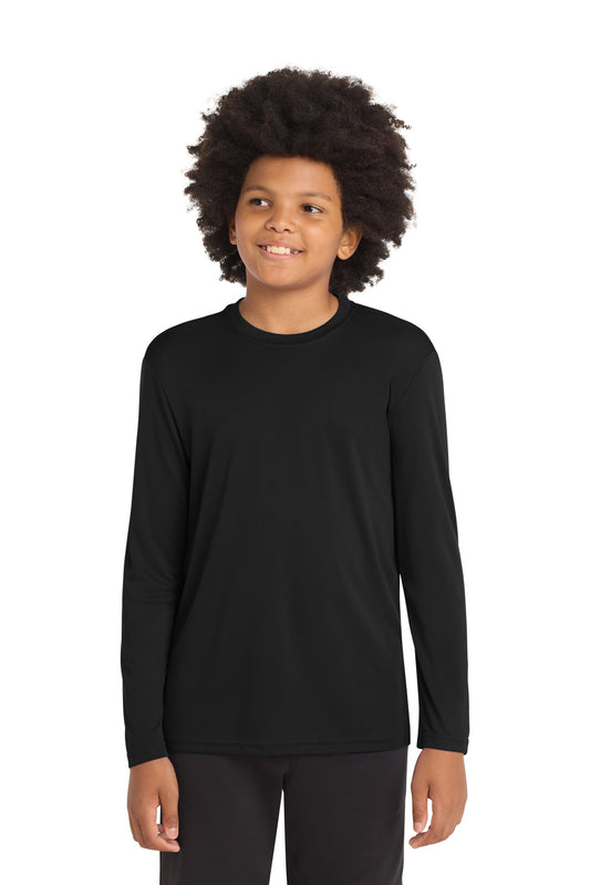 Sport-Tek Youth Long Sleeve PosiCharge Competitor Tee YST350LS Black