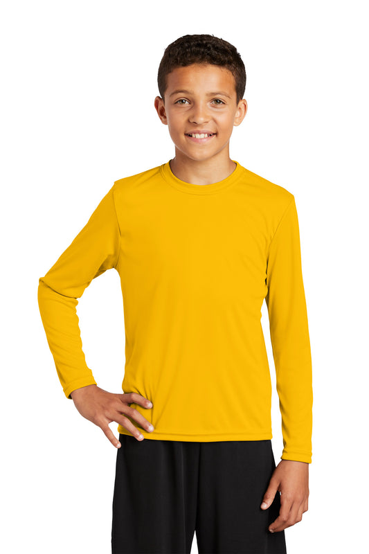 Sport-Tek Youth Long Sleeve PosiCharge Competitor Tee. YST350LS Gold