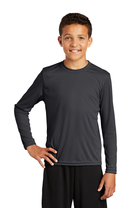 Sport-Tek Youth Long Sleeve PosiCharge Competitor Tee. YST350LS Iron Grey