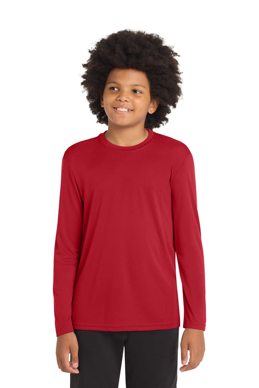 Sport-Tek Youth Long Sleeve PosiCharge Competitor Tee YST350LS True Red