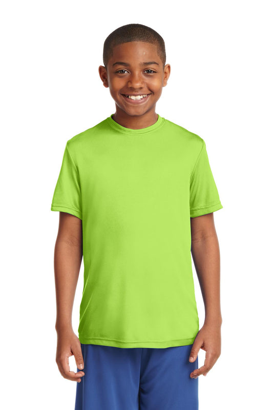 Sport-Tek Youth PosiCharge Competitor Tee. YST350 Lime Shock