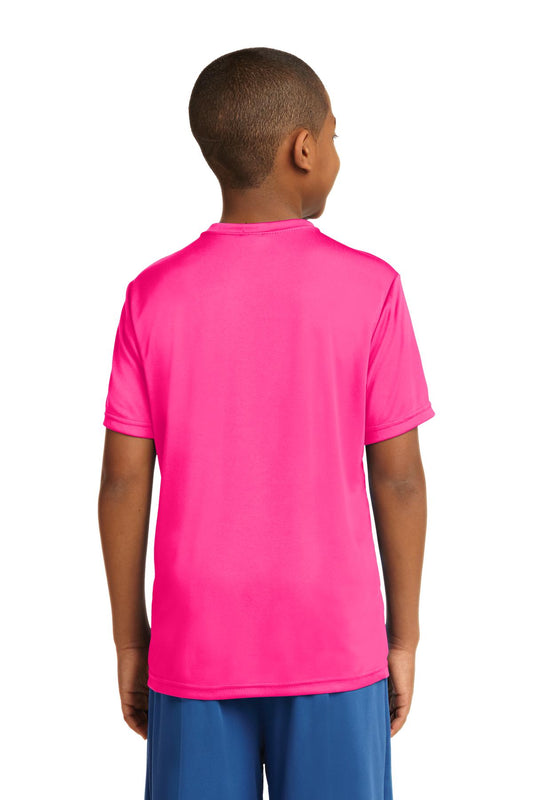 Sport-Tek Youth PosiCharge Competitor Tee. YST350 Neon Pink